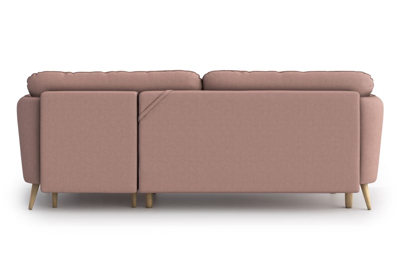 Claravik Sovesofa med Divan - Rosa - Møbler - Sofaer - Sovesofaer