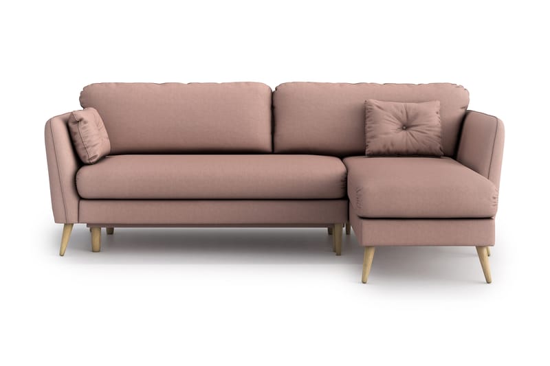 Claravik Sovesofa med Divan - Rosa - Sovesofaer - Sovesofa divan