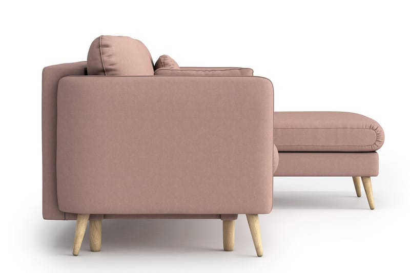 Claravik Sovesofa med Divan - Rosa - Møbler - Sofaer - Sovesofaer
