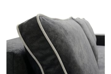 Clarina 3-seters Sovesofa 143x200 cm med Oppbevaring i Fløyel - Grønn - Møbler - Sofaer - Sovesofaer