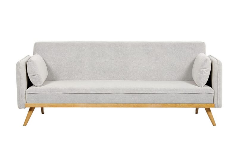 Clem Sovesofa 3-seter, Grå/Lyst tre
