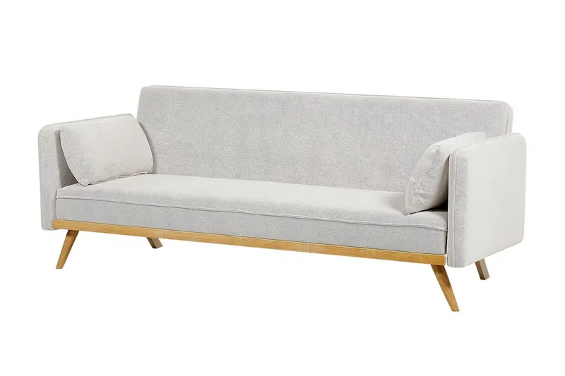 Clem Sovesofa 3-seter - Grå/Lyst tre - Møbler - Sofaer - Sovesofaer