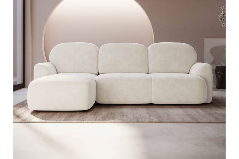 Corfu Sovesofa Med 3-Seters Divan - Beige - Møbler - Sofaer - Sovesofaer