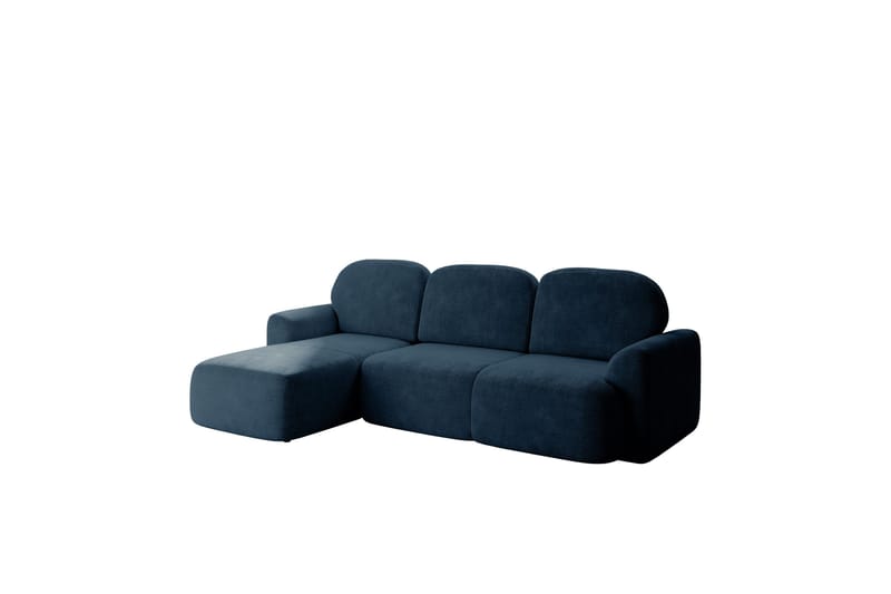 Corfu Sovesofa Med 3-Seters Divan - Blå - Møbler - Sofaer - Sovesofaer
