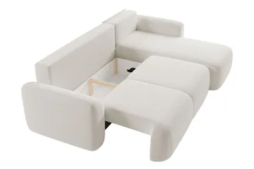 Corfu Sovesofa Med 3-Seters Divan - Grå - Møbler - Sofaer - Sovesofaer