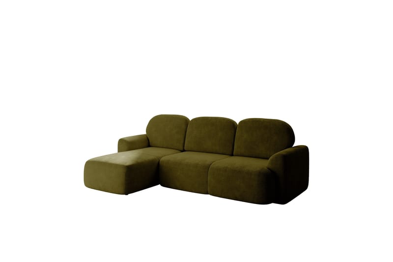 Corfu Sovesofa Med 3-Seters Divan - Grønn - Møbler - Sofaer - Sovesofaer
