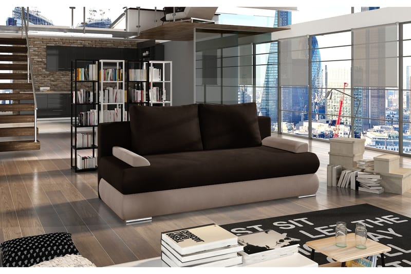 Crespos 2-seter Sovesofa, Brun/Lysebrun