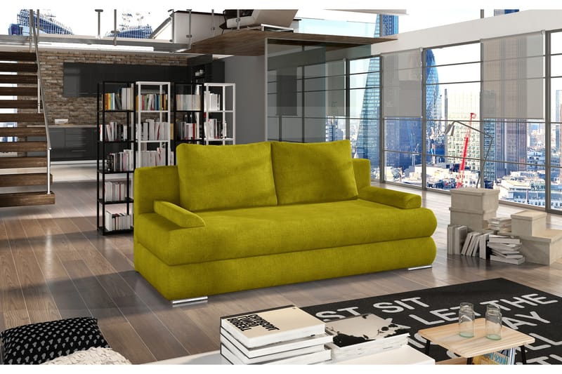 Crespos 2-seter Sovesofa - Gul - Sovesofaer - 2 seters sovesofa