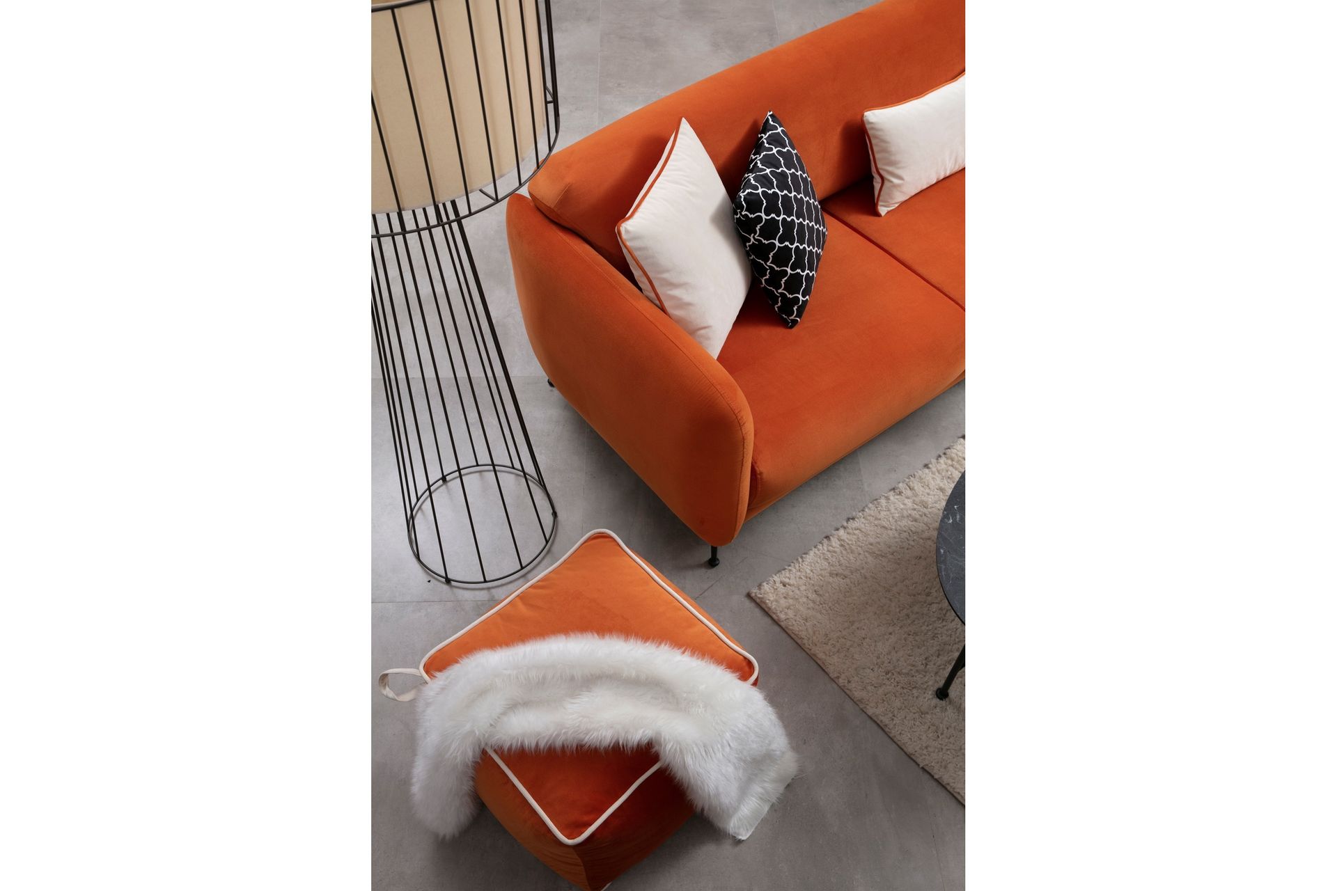 Crivaro Sovesofa med Divan Høyre - Oransje - Møbler - Sofaer - Sovesofaer