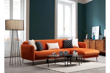 Crivaro Sovesofa med Divan Høyre - Oransje - Møbler - Sofaer - Sovesofaer