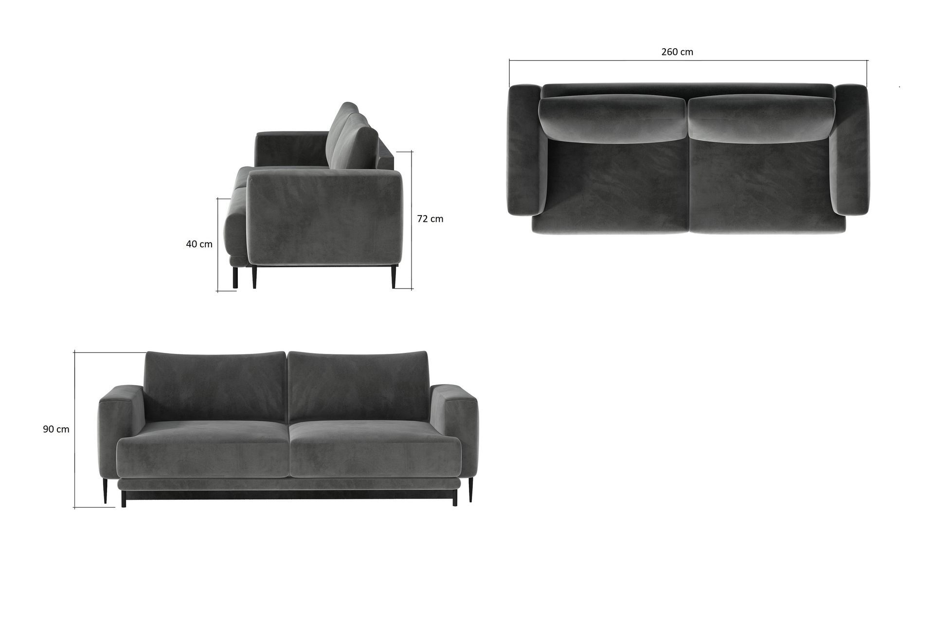 Dalia Sofa - Beige - Møbler - Sofaer - Sovesofaer