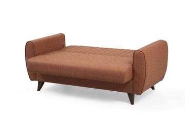 Dalima 2-seter Sovesofa 55x125 cm med Oppbevaring i Stoff - Terrakotta - Møbler - Sofaer - Sovesofaer