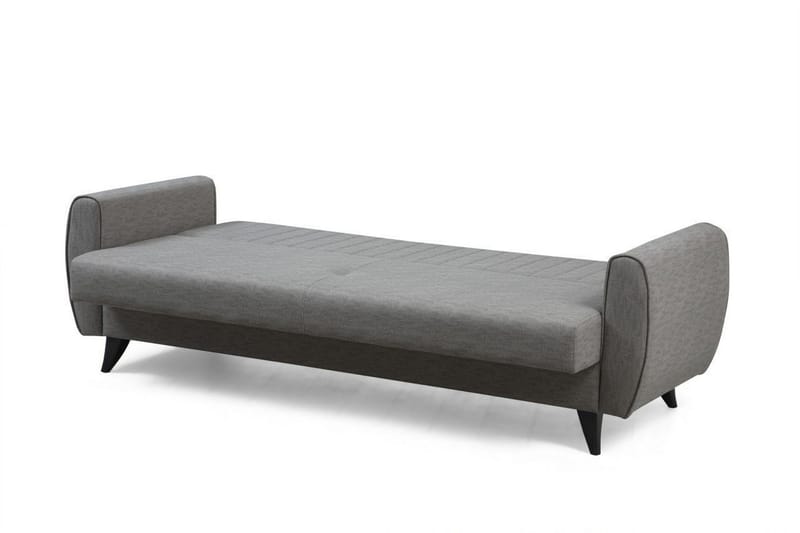 Dalima 3-seter Sovesofa 55x183 cm med Oppbevaring i Stoff - Grå - Møbler - Sofaer - Sovesofaer