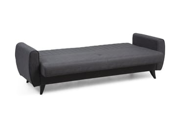 Dalima 3-seters Sovesofa 55x183 cm med Oppbevaring i Stoff - Antrasitt - Møbler - Sofaer - Sovesofaer
