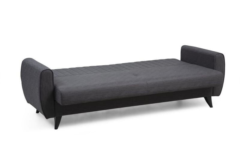 Dalima 3-seters Sovesofa 55x183 cm med Oppbevaring i Stoff - Antrasitt - Møbler - Sofaer - Sovesofaer
