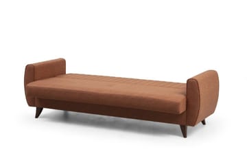 Dalima 3-seters Sovesofa 55x183 cm med Oppbevaring i Stoff - Terrakotta - Møbler - Sofaer - Sovesofaer