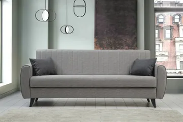 Dalima Sovesofa 3-seter - Lys grå - Møbler - Sofaer - Sovesofaer