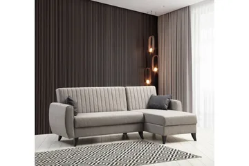 Dalima Sovesofa med Sjeselong 3-seter - Lys grå - Møbler - Sofaer - Sovesofaer