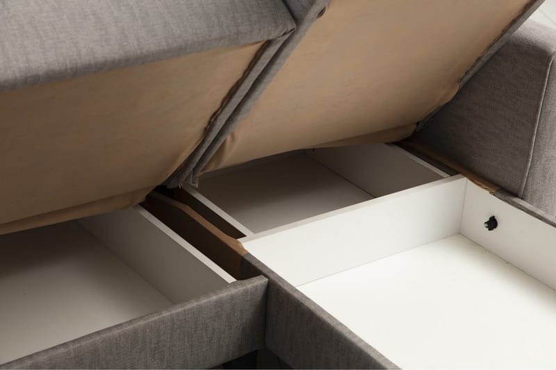 Dalima Sovesofa med Sjeselong 3-seter - Lys grå - Møbler - Sofaer - Sovesofaer