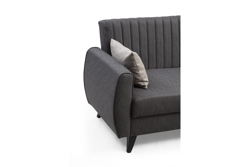 Dalima Sovesofa med Sjeselong 3-seter - Mørkegrå - Møbler - Sofaer - Sovesofaer