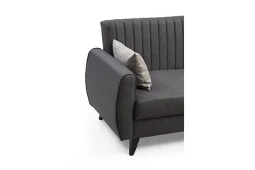 Dalima Sovesofa med Sjeselong 3-seter - Mørkegrå - Møbler - Sofaer - Sovesofaer