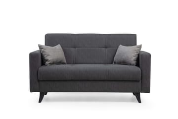 Darcia 2-seter Sovesofa 55x125 cm med Oppbevaring i Stoff - Antrasitt - Møbler - Sofaer - Sovesofaer