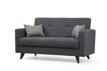 Darcia 2-seter Sovesofa 55x125 cm med Oppbevaring i Stoff - Antrasitt - Møbler - Sofaer - Sovesofaer