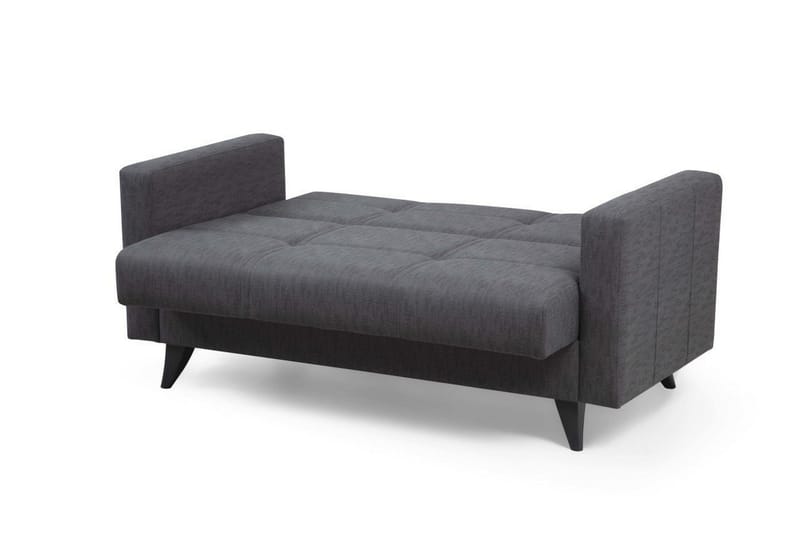 Darcia 2-seter Sovesofa 55x125 cm med Oppbevaring i Stoff - Antrasitt - Møbler - Sofaer - Sovesofaer