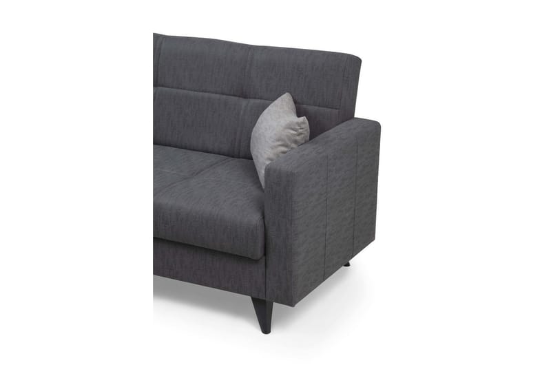 Darcia 2-seter Sovesofa 55x125 cm med Oppbevaring i Stoff - Antrasitt - Møbler - Sofaer - Sovesofaer