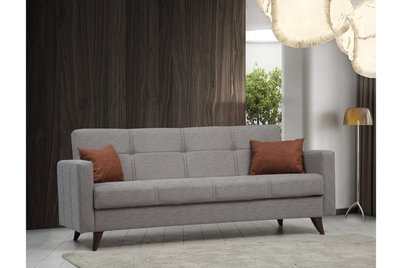 Darcia Sovesofa 3-seter - Lys grå - Møbler - Sofaer - Sovesofaer