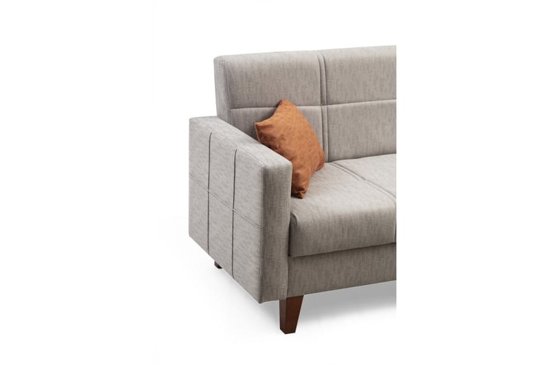 Darcia Sovesofa med Sjeselong 3-seter - Lys grå - Møbler - Sofaer - Sovesofaer