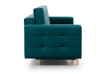 Deadra 3-seter Sovesofa 133x196 cm i Stoff - Petrol - Møbler - Sofaer - Sovesofaer
