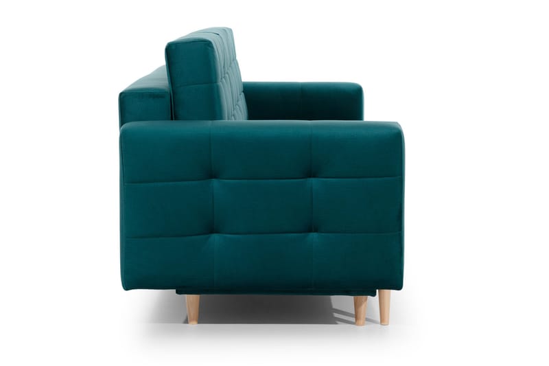 Deadra 3-seter Sovesofa 133x196 cm i Stoff - Petrol - Møbler - Sofaer - Sovesofaer