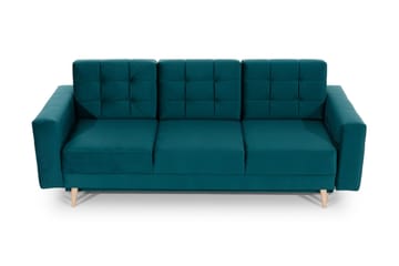 Deadra 3-seter Sovesofa 133x196 cm i Stoff - Petrol - Møbler - Sofaer - Sovesofaer