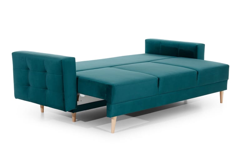 Deadra 3-seter Sovesofa 133x196 cm i Stoff - Petrol - Møbler - Sofaer - Sovesofaer