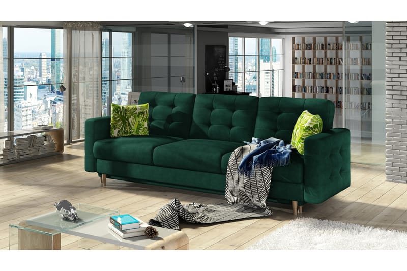 Deadra Sovesofa - Grønn - Møbler - Sofaer - Sovesofaer