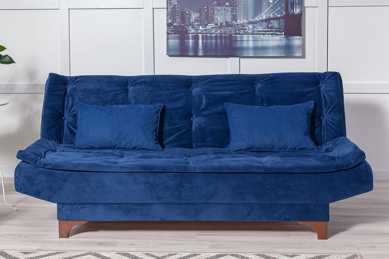 Defiglio 3-seter Sovesofa - Blå - Møbler - Sofaer - Sovesofaer