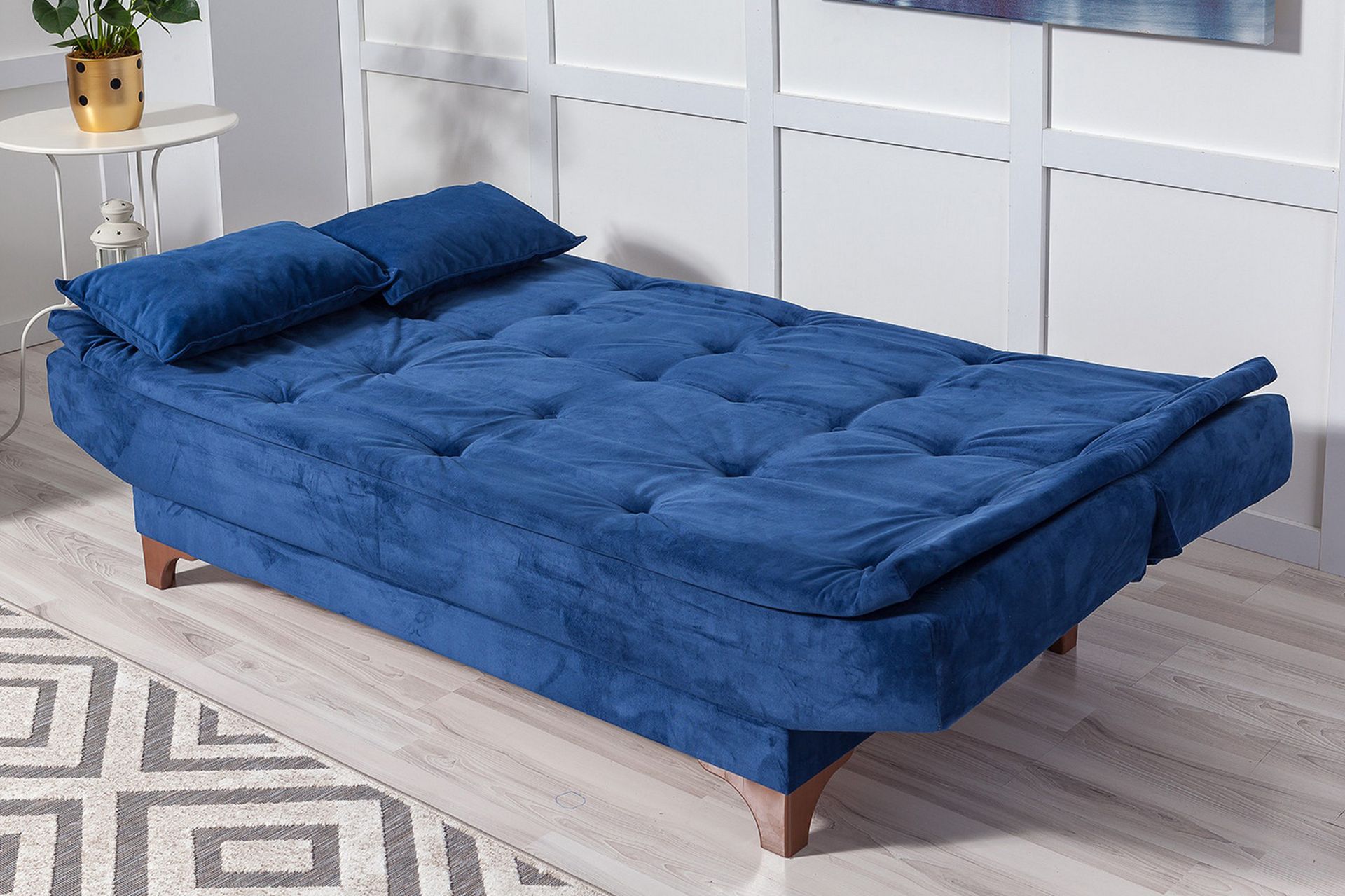 Defiglio 3-seter Sovesofa - Blå - Møbler - Sofaer - Sovesofaer