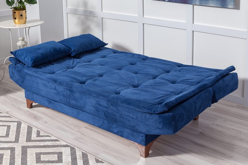 Defiglio 3-seter Sovesofa - Blå - Møbler - Sofaer - Sovesofaer