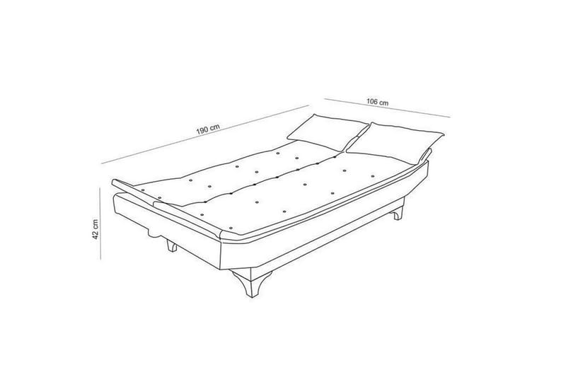 Defiglio 3-seter Sovesofa - Brun - Sovesofaer - 3 seters sovesofa