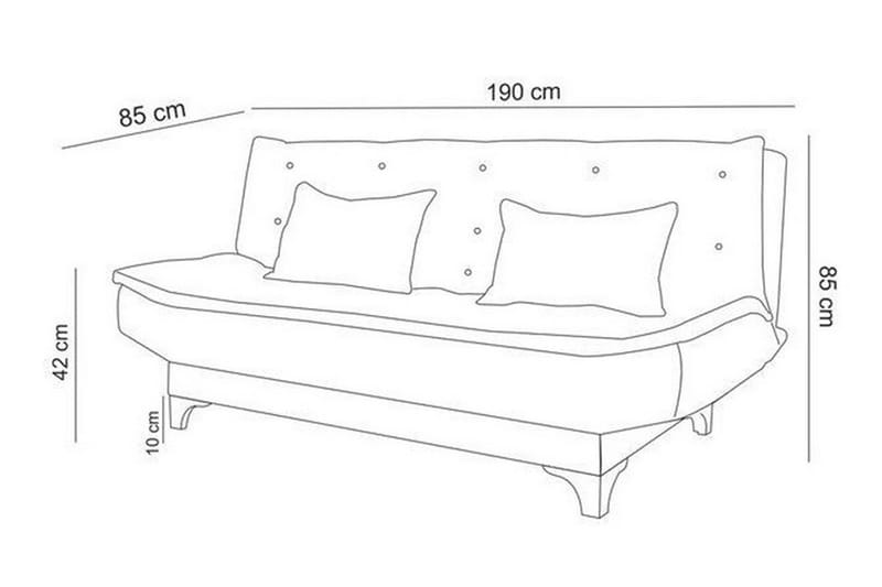 Defiglio 3-seter Sovesofa - Brun - Sovesofaer - 3 seters sovesofa