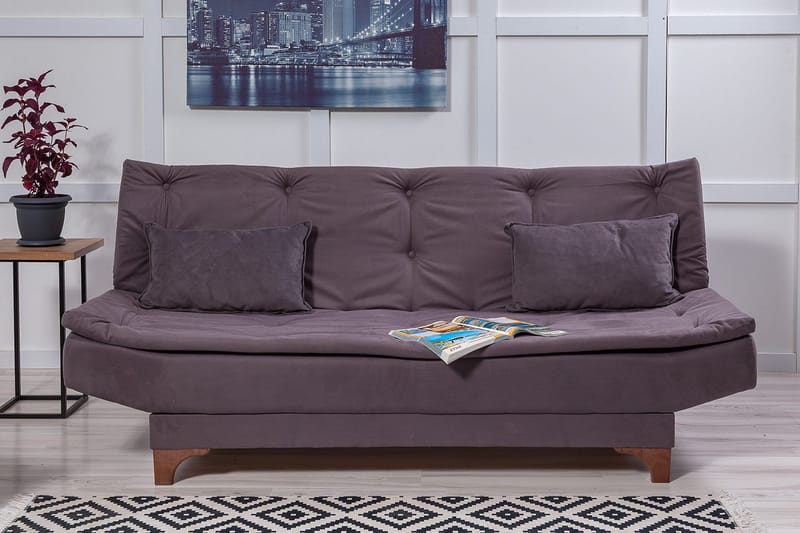 Defiglio 3-seter Sovesofa - Grå - Møbler - Sofaer - Sovesofaer