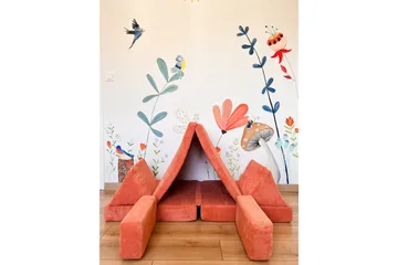Deliones Sovesofa - Oransje - Møbler - Sofaer - Sovesofaer