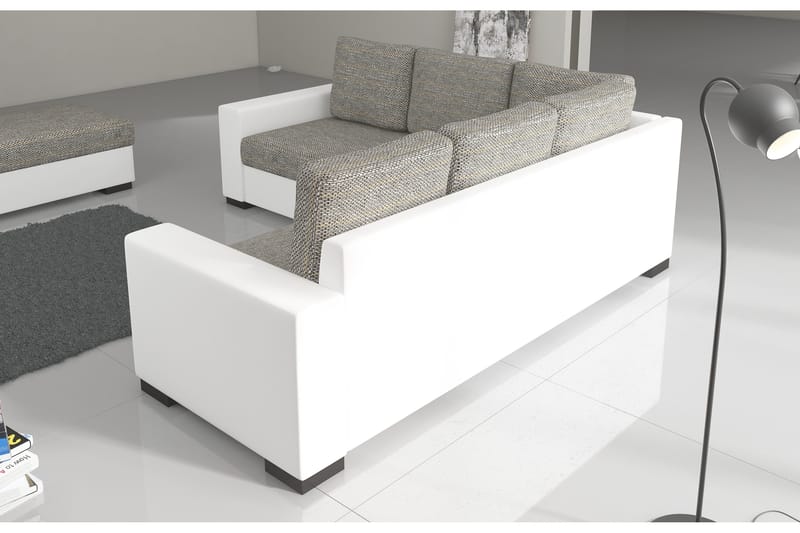 Deltan Hjørnesovesofa - Grå/Svart - Møbler - Sofaer - Sovesofaer
