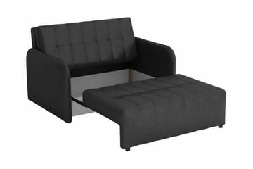 Denegal 2-seter Uttrekkbar Sovesofa 112x192 cm med Oppbevaring i Stoff - Konjakk - Møbler - Sofaer - Sovesofaer