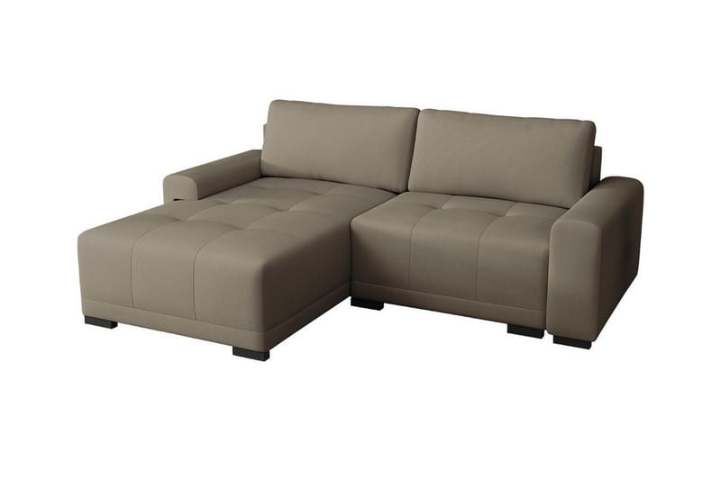 Denegal 2-seters Hjørnesovesofa - Brun - Møbler - Sofaer - Sovesofaer