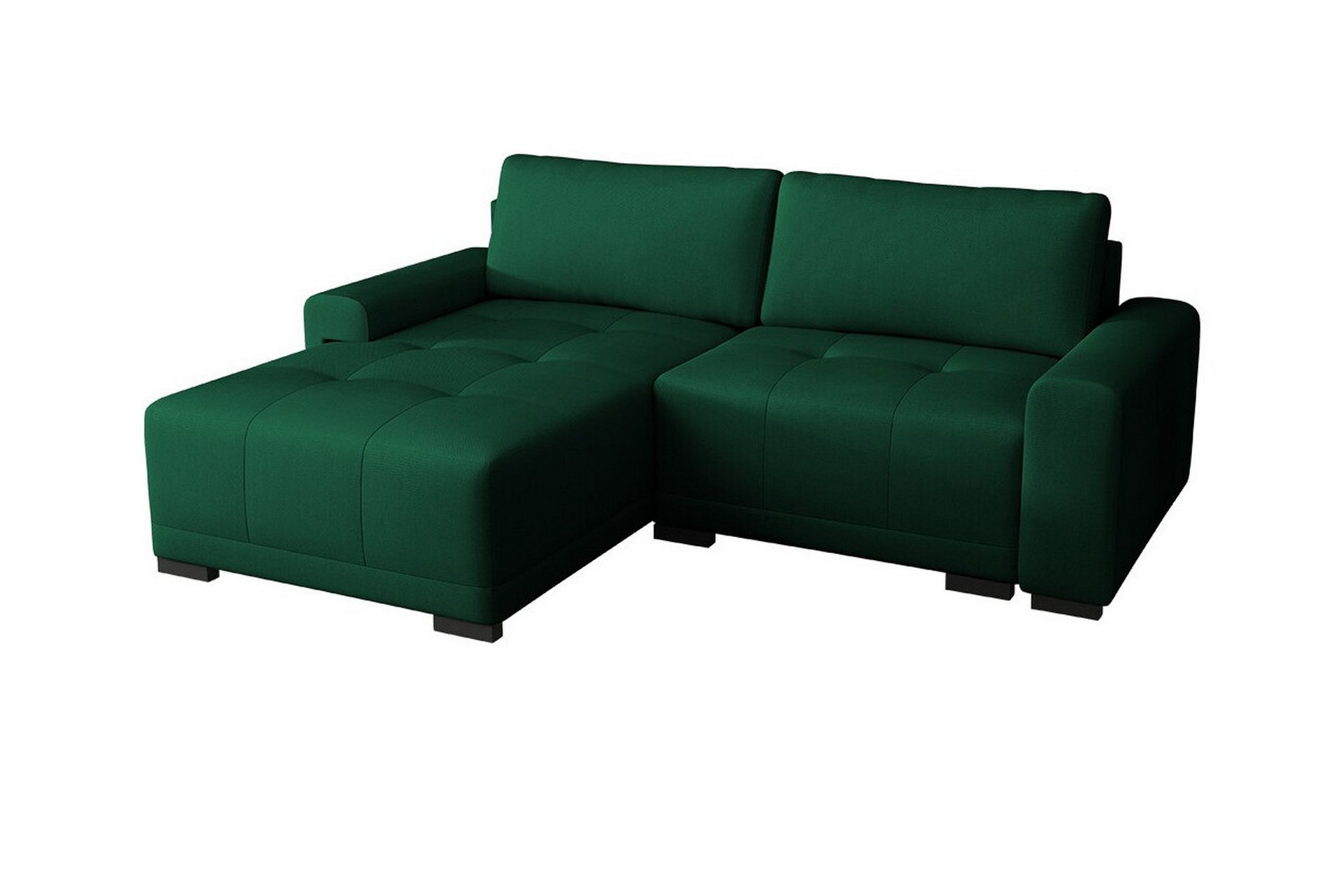 Denegal 2-seters Hjørnesovesofa - Mørkegrønn - Møbler - Sofaer - Sovesofaer