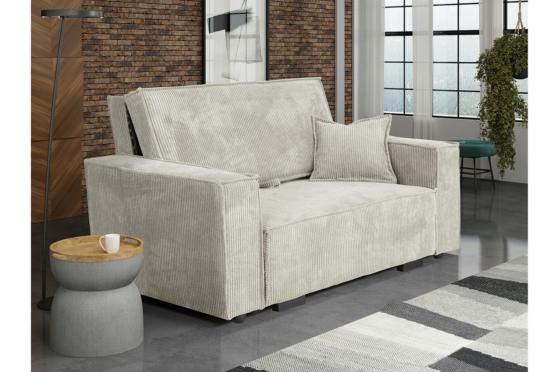 Denegal 2-seters Sovesofa - Beige - Møbler - Sofaer - Sovesofaer