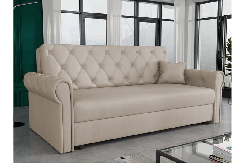 Denegal 2-seters Sovesofa - Beige - Sovesofaer - 2 seters sovesofa