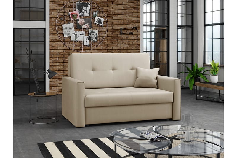 Denegal 2-seters Sovesofa - Beige - Sovesofaer - 2 seters sovesofa